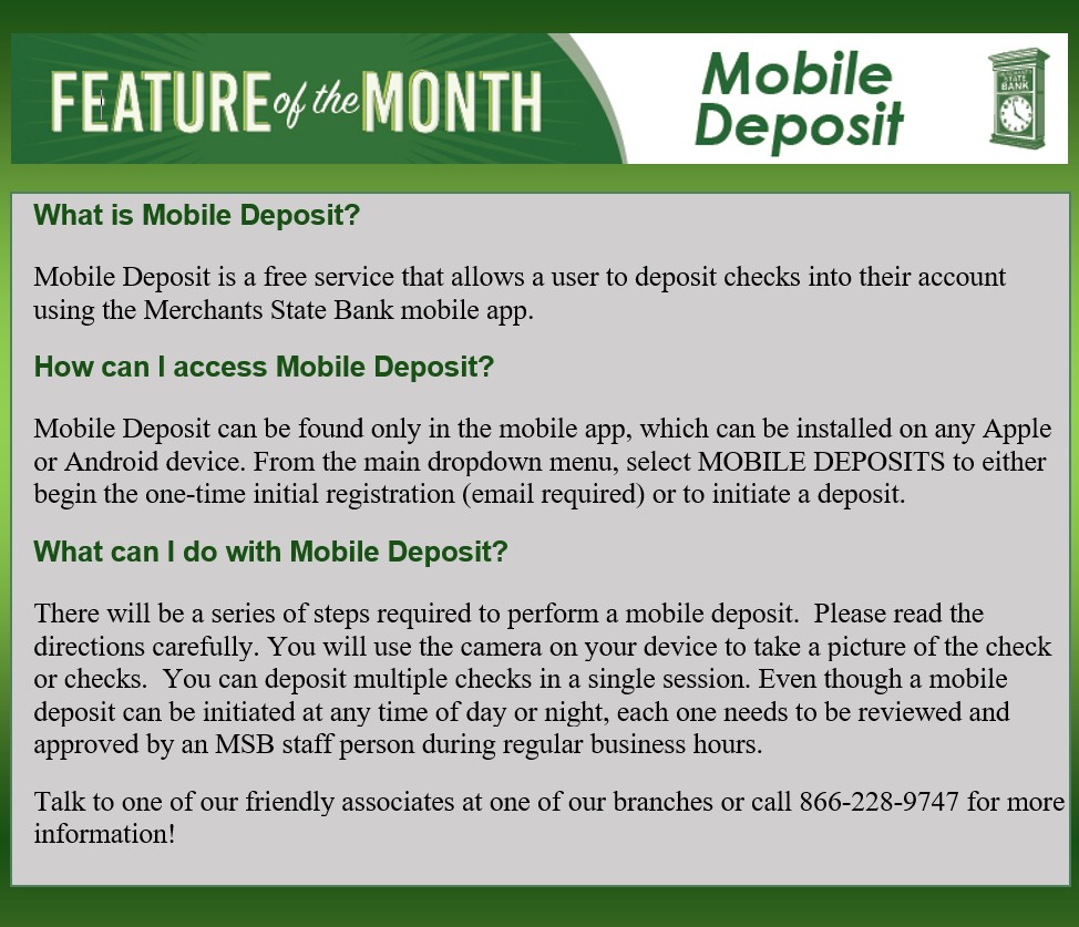 FOTM-Mobile Deposit